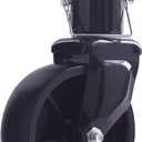 Trailer Jack Single Wheel, Black