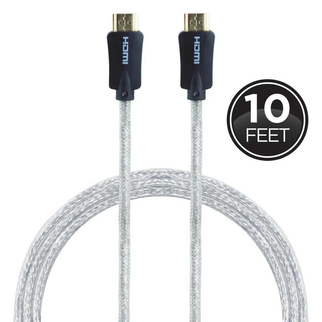 GE Pro 10ft. 4K HDMI Cable with Ethernet, Black
