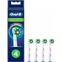 OralB CrossAction Electric Toothbrush Replacement Brush Heads, Black, 4 Count + 1 Sensitive White