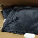 SEALY Heated Electric Blanket Full Size, Flannel & Sherpa Heating Blanket with with 10 Heating Levels & 1-12 Hours Auto Shut Off, Fast Heating Blanket, Machine Washable, Grey, 80 x 84 Inch