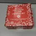 2 x Christmas Cookie Cutters Set - 24 Pcs Holiday Cookie Cutter with 8 Shapes - Gingerbread Men, Christmas Tree, Snowflake, Apple, Angel, Gloves, Heart and Star Biscuit Cutters for Winter Holiday Baking