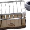 IMIKEYA Elegant Kitchen Sink Faucet Organizer Dish Sponge Holder Over Faucet Towel Rack Sink Dish Drying Rack Sponge Holder