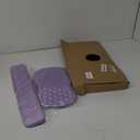 Hokafenle 2 in 1 Ergonomic Mouse Pad Wrist Support & Wrist Rest for Computer Keyboard Set, with Relieve Carpal Tunnel Pain Massage Bulge and Full Memory Gel Design (2In1 Set, Lavender)