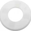 FDXGYH 2 Pcs ID 2.0 Inch ABS Wall Split Flange Self-Adhesive tape Round Escutcheon Plate Cover for Water Pipe Faucet Decoration Accessories [White]