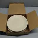 Wrova Wheat Straw Dinner Plates 9 Inch Unbreakable Set of 8 - Dishwasher & Microwave Safe Plastic Plates Reusable - Lightweight Plates for kitchen,camping,salad,appetizer - Beige