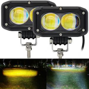 STDYSUN LED Driving Fog Lights Motorcycle Fog Lights Dual Color Amber/White 2Pcs 3.7Inch Pod Lights Offroad Lights Work Auxiliary Lights fit for Motorcycle Truck Car ATV SUV Boat Forklift Tractor STDYSUN LED Driving Fog Lights Motorcycle Fog Lights Dual Color Amber/White 2Pcs 3.7Inch Pod Lights Offroad Lights Work Auxiliary Lights fit for Motorcycle Truck Car ATV SUV Boat Forklift Tractor