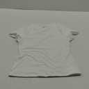 SUUKSESS Women Double Lined Fitted Basic Tee Crew Neck Short Sleeve Y2K Crop Top (Large, Snow White)