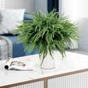 Norfolk Pine Stems Real Touch 50Pcs 14" Christmas Greenery Stems Norfolk Pine Branches Artificial Norfolk Stems Christmas Greenery Pine Branches DIY Crafts Faux Indoor Outdoor Home Decor