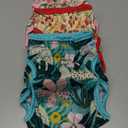 Leekalos Reusable Washable Dog Diapers Female (3 Pack) - Highly Absorbent Doggie Diapers - Size Adjustable Puppy Diapers for Dog Period Panties (Medium, Flora)