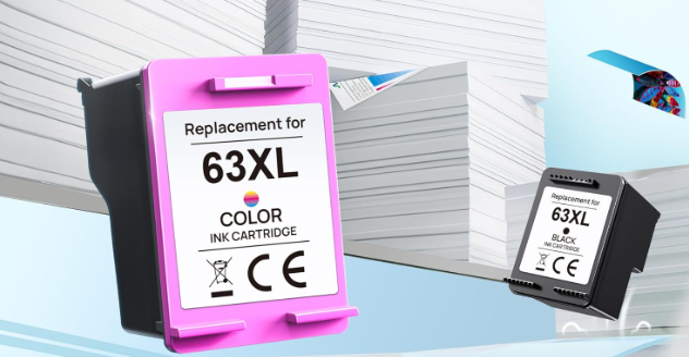 63XL Ink Cartridge 2 Pack Work for Envy 4520 4510 Series DeskJet 1112 2130 3630 Series；4650 5255 3830 4650 5200 Series Printer Replacement for HP 63XL (2 Combo Pack, 1 Black, 1 Tri-Color)