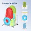 Pool Float Holder, Poolside Float Storage, Rust-Proof Float Rack, Anti-UV Float Organizer, Outdoor Pool Float Container for Floaties, Noodles, Basic Plus
