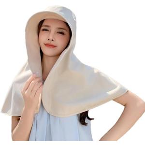 Sun Hats for Women Sun Protection Wide Brim Shawl with Neck Flap Hiking Visor Hat Outdoor Summer Beach