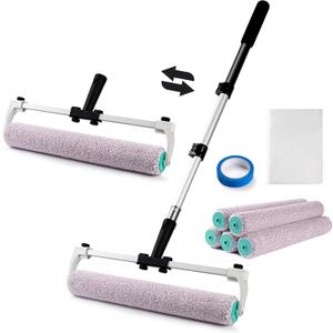 Mister Rui 9-Piece 18" Paint Roller Kit with Extension Pole 4 FT