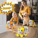 Baby Toys 6-12 Month, 1st First Birthday Gift for 1 Year Old Boys Girls, Musical Crawling & Walking Puppy Toy 6 7 8 9 10 12-18 Month Old Bilingual Learning Developmental Toy (Yellow/White/Brown)