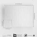Bumusty Large Cork Board Alternative-48 x 36" Felt Bulletin Board Tiles, with 30 Pushpins, 70 Adhesive Tabs, Fine-Stripe 12-Pack, Cork Boards for Office Push Pin Board Felt Board-Light Gray