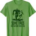 Sometimes Motivation Finds You - Funny Bigfoot Running T-Shirt, S