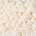 2 x 200PCS 12MM Ivory Whtie Faux Pearls Beads with Holes Summer Acrylic Round Imitation Artificial Loose Spacer Pearl Bead Bulk for Jewelry Making Earrings Bracelets Necklace Decor DIY Craft