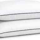 King Size Pillows Set of 2 – Bed Pillows for Sleeping, Down Alternative Pillows, Soft Yet Supportive, Maintains Loft, Hotel Quality, Machine Washable