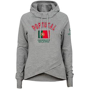 Outerstuff Women's FIFA World Cup Flag Funnel Neck Hoodie, Medium