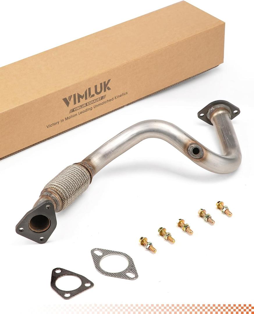 409SS Exhaust Flex Pipe & Exhaust Front Pipe - Direct Replacement for 2013-2018 Buick Encore 1.4L & 2015-2019 Chevy Trax 1.4L Replacement with 42686958;42444445; 95437532; 25950867(VK-52572)