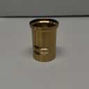 Akicon Brushed Gold Solid Brass Finish Kitchen Dishwasher Air Gap Cover Only, Air Gap Cover for Replacement, Skirted-OH79109BTG
