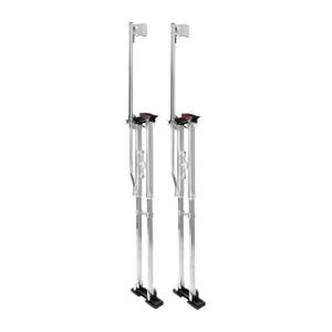 48 inch -64 inch Professional Grade Adjustable Drywall Stilts Taping Paint Stilt Aluminum Tool Stilt for Painting Painter Taping Silver (48''-64'')
