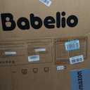 BABELIO Safety Gate Door Fits for Stairs, Narrow and Wide Doorways with Auto Close, Easy Install, No Drilling, Pressure Mounted for Baby, Child, Pets, Dog/Puppy, 26''-40'', White
