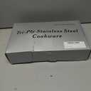 Inqibee 8 Inch Tri-Ply Stainless Steel Frying Pan with Lid,Omelet Pan,Egg Pan,Skillet,Induction Cooking Pan,Dishwasher and Oven Safe