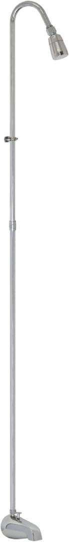 EZ-FLO Spout-Type Add-On Shower Unit, Chrome, 11120