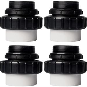 TonGass (4-Pack) 2" MIP x 2" PVC Hi-Temp Unions Compatible with Pentair Whisperflo & Intelliflo Pool Pumps Hand-Tightened Pool Pump High Temp Unions Replacement for Schedule 40 Male Adapters