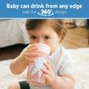 Dr. Brown's Milestones Cheers360 Training Sippy Cup for Babies & Toddlers - Pink Animals - 10oz - 9m+