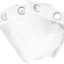 Semi-Blackout Sheer Curtains for Privacy Translucent Drape for Balcony Bedroom Easy Installation Soft Light Filtering Window Treatment