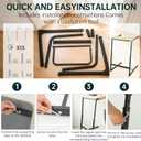 Walking Pad Desk Adjustable Height with Handlebar, 2-in-1 Desk Attachment, Stable Laptop Workstation for Home Office