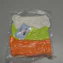 Women's Neon Scrunch Crew Socks 80s 90s Retro 3-Pack Cotton Stacked Boot Calf Cozy Ribbed Slouchy Socks Size 5-10 (1-white/Neon Green/Neon Orange)