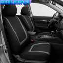 9PCS Car Seat Covers Full Set, Breathable Comfort Auto Front & Rear Seat Split Protector with Headrest Cover, All-Season Vehicle Seats Decoration Accessories for Sedan, Truck, SUV (Gray)