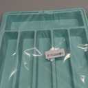 Lifewit Silverware Drawer Organizer, Expandable Utensil Tray for Kitchen, BPA Free Flatware and Cutlery Holder, Adjustable Plastic Storage for Spoons Forks Knives, Large, Turquoise (XL(13-22''W x 15"D))