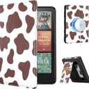 CoBak Stand Case for 7" Kindle Paperwhite 12th Gen 2024 and Kindle Colorsoft with Hand Strap - Compatible with iPhone MagSafe, for Samsung/Belkin/Anker Wireless Charging Pads, Durable, Auto Sleep Wake (BrownCow)