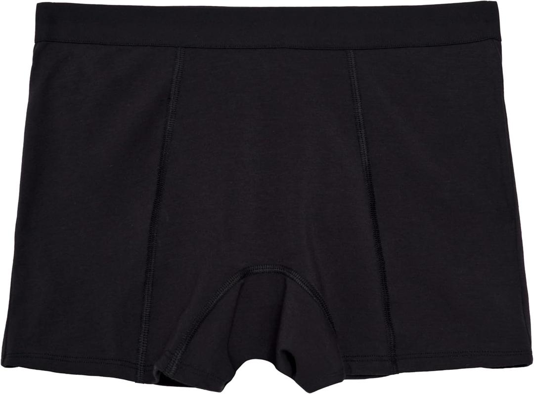 Thinx Ultra-Soft Period Underwear, Overnight Boy-Shorts Leakproof, Holds Up to 12 Regular Tampons*, Period Underwear for Women, Reusable & Controls Odor, Black, XS