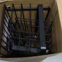 Yougai Shower Caddy, Shower Organizer with Soap Holder and Hooks, Rustproof Shower Shelves, No Drilling Bathroom Organizers and Storage, Wall-Mounted Kitchen & Home Decor (Black)