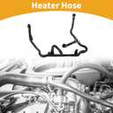 Heater Hose No.17127639027 Engine Coolant Reservoir Tank Hose for BMW X1 E84 2.0L 2011-2017 Rubber Black Good Sealing