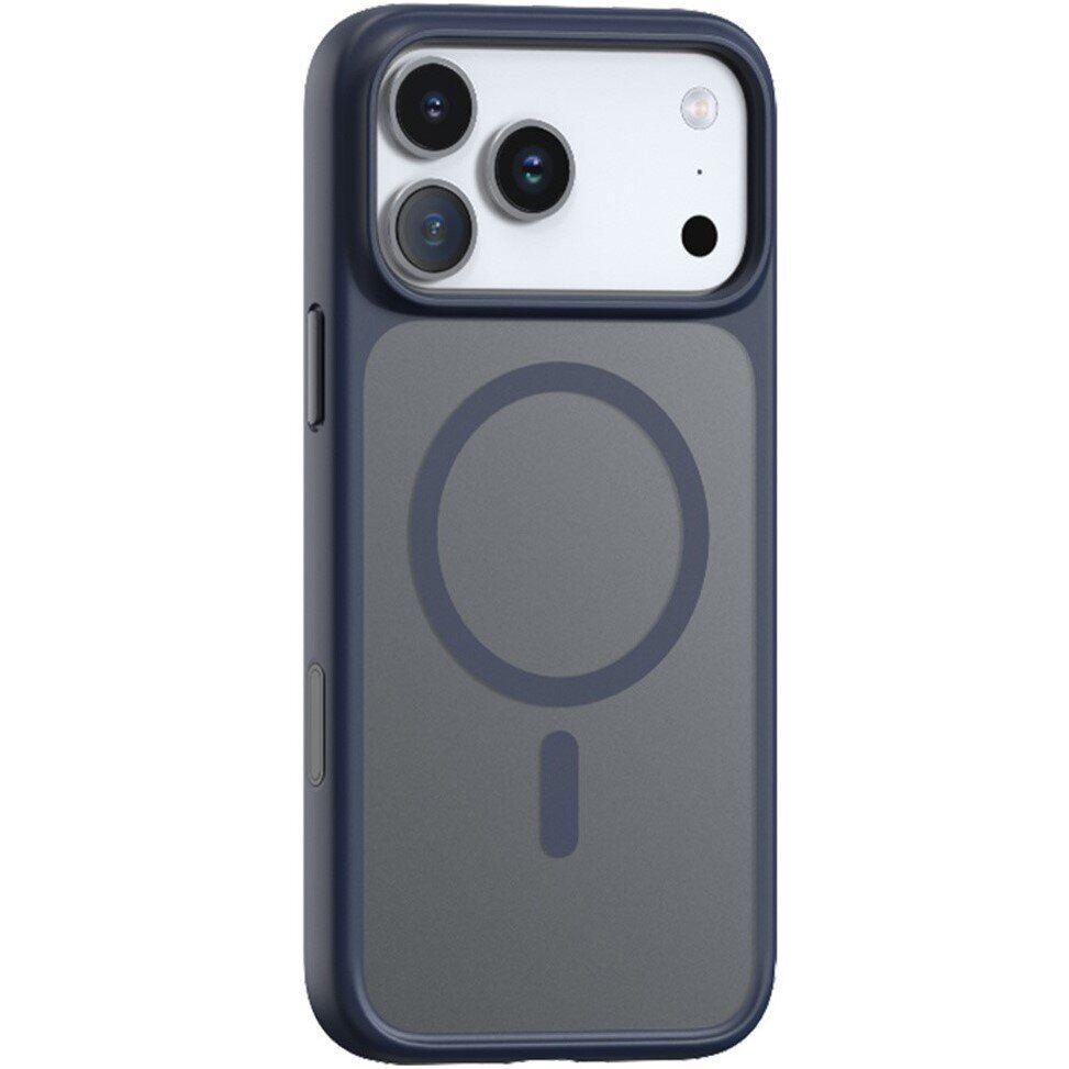 TORRAS Stronger Magnetic & Shockproof for iPhone 17 Pro Max Case, Fit for MagSafe, Mil-Grade Drop Protection, Camera Control, DIY Button, Slim for iPhone 17 Pro Max Phone Case Translucent Deep Blue