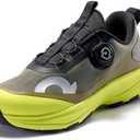 HAPPY NOCNOC All‑MAX Kids Shoes, Boys Girls 3‑Layer Durable Breathable Mesh Running Sneakers, High‑Rebound Cushion Athletic Casual Shoes for Sports & School, Size 4