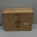 YSN 2 Pack Dusk to Dawn Outdoor Light Fixture Wall Mount Porch Lights Weather Resistant Exterior Sconce Light, Waterproof Wall Lantern for Porch, Garage, Backyard, Walkway, E26 Socket, Black