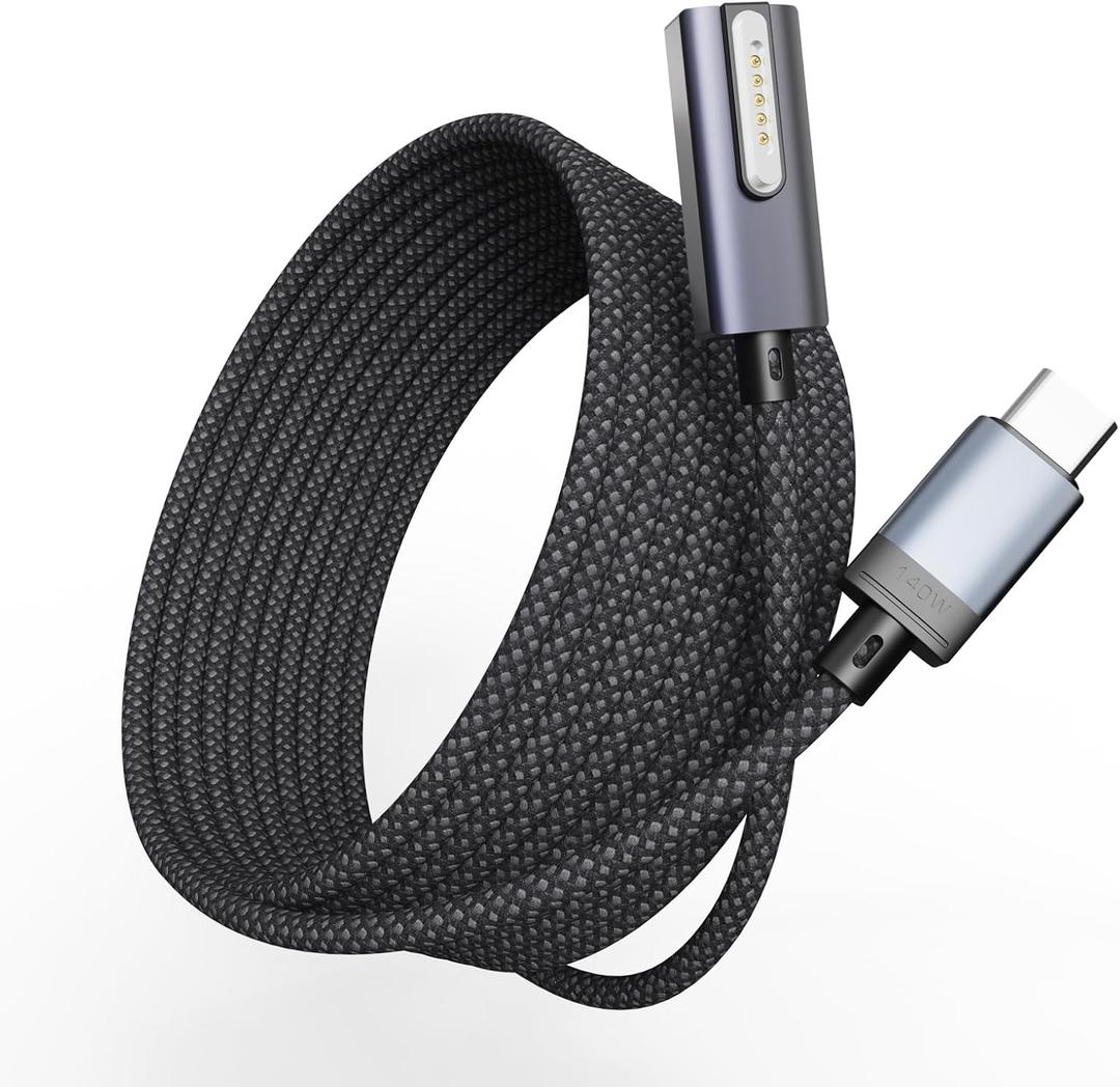 140W USB-C to Magnetic 3 Cable 6.6FT/2M, 90 Charger Cord Compatible with Magsafe Charging for 2024 MacBook Air M3 13" 15"/Pro 14" 16", 2023/2022 Air 13 15" M2/Pro 14" 16", Pro 2021 M1 14" 16