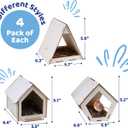 Neliblu Bird Houses to Paint for Kids - Wooden - 12 Pc, Plywood, Durable Material, Educational Fun, Complete Set, Child-Safe, Bulk Crafts - Paint a Bird House Kit for Kids