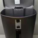 simplehuman 50 Liter / 13 Gallon Semi-Round Kitchen Step Trash Can with Secure Slide Lock, Black Plastic