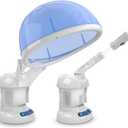 Hair Steamer Kingsteam 2 in 1 Ozone Facial Steamer, Design for Personal Care Use at Home or Salon Bar (Blue)