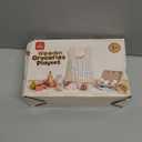 Lehoo Castle Wooden Play Food Sets for Kids Kitchen, Food Toys for Toddlers 3+ Year Old, Pretend Food Play Kitchen Accessories, Cutting Fruits Vegetables Toys, Gift for Boys Girls