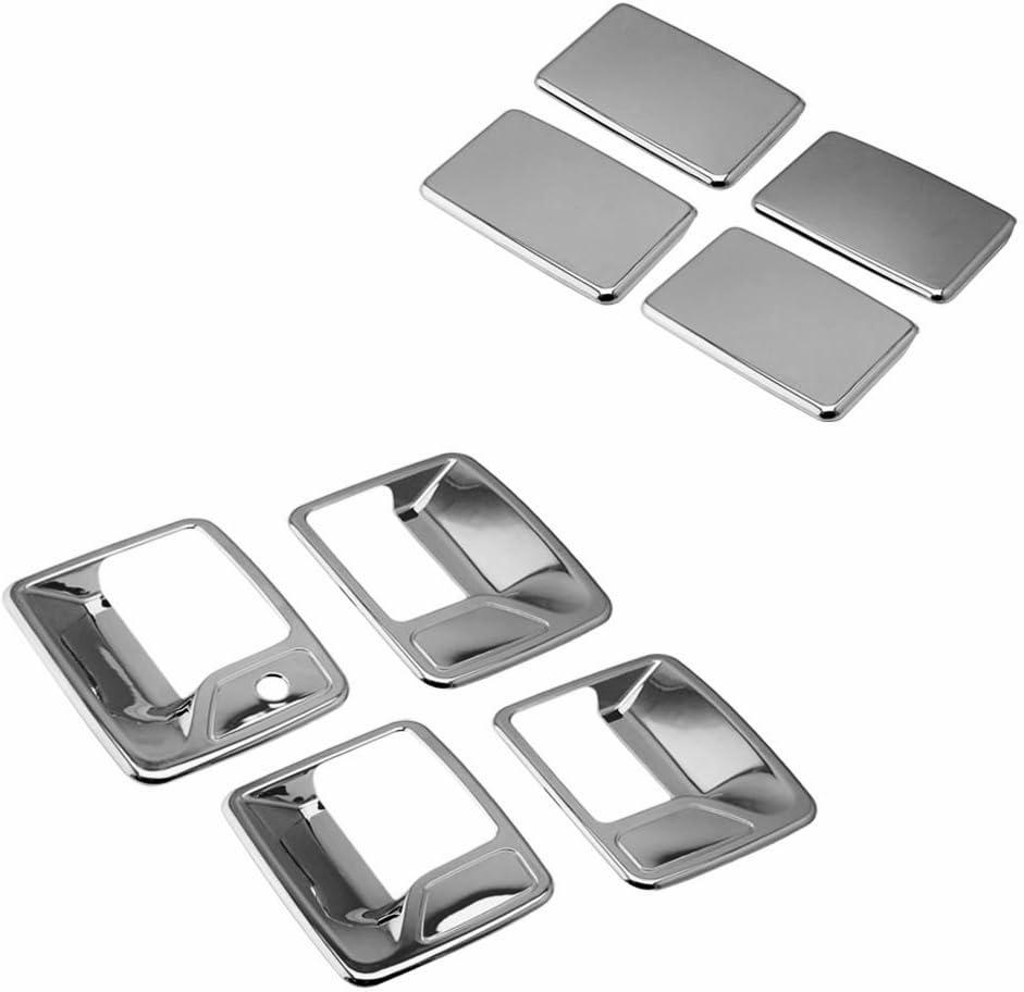 SEGADEN Chrome Plated Door Handle Cover Compatible with 1999-2016 Ford F-250 F-350 F-450 Super Duty (4 Doors Left Hand Drive No Passenger Keyhole) XG7748