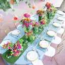 FAICOIA Moss Rug Table Runner Dried Moss Roll for Crafts Fairy Gardens Wedding Woodland Decor 12" x 71" Preserved Green Moss Mat for Table Decoration Carpet Grass Wall 30x180cm